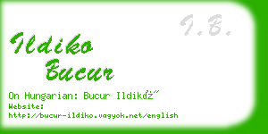 ildiko bucur business card